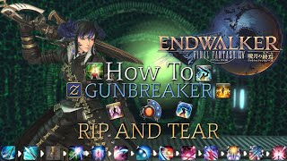 FFXIV Endwalker Level 90 Gunbreaker Guide Opener Rotation Stats amp Playstyle etc Outdated [upl. by Sirdna]