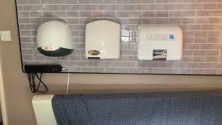 PHS Ultradry I PHS Ecodry AirDri Classic hand dryers at my house [upl. by Annabell]