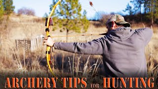 Recurve and Longbow Shooting Tips  For BOW HUNTING [upl. by Depoliti]