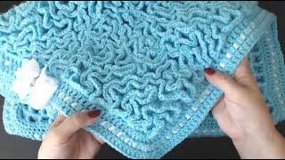 Crochet The FAMOUS Wriggle Blanket AMAZING FUN for Stash Busting [upl. by Kaye]