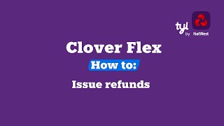 Clover Flex card machine tutorial How to issue refunds [upl. by Sigmund]