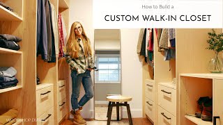 How to Build Custom Walk In Closet Built Ins [upl. by Cardinal89]