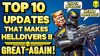 Helldivers 2  Top 10 Updates You Need to Know About  60 Days of Updates  Multiplayer  PS5 [upl. by Andrey]