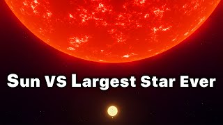 SUN vs The Largest Star In The Universe [upl. by Gipson]