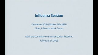 February 2019 ACIP Meeting  Influenza Vaccines [upl. by Yuma]