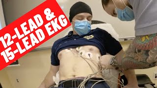 How to Properly Perform 12 Lead EKG amp 15 Lead V4R V8 V9 EKG for STEMI Identification [upl. by Anoy]