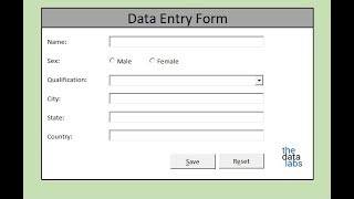 How to make Macro enabled Form in Excel Sheet [upl. by Anairt]