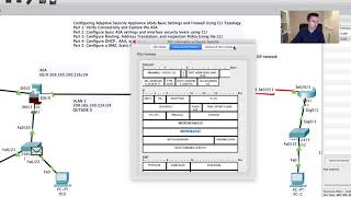 Configuring an ASA Firewall on Cisco Packet Tracer  Part TWO [upl. by Nelyahs]