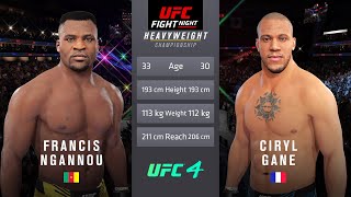 Francis Ngannou vs Ciryl Gane Full Fight  UFC Fight Of The Night [upl. by Elem]