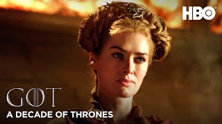 A Decade of Game of Thrones  Lena Headey on Cersei Lannister HBO [upl. by Ephraim111]