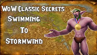 Classic WoW Secrets Swimming from Menethil to Stormwind and Newmans Landing [upl. by Ledeen]