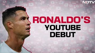 UR Cristiano Official  Ronaldo Shatters World Record Hours After Launching His YouTube Channel [upl. by Karlen]