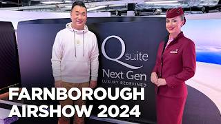 Best of Farnborough Airshow 2024  Qatar Airways Next Gen QSuite [upl. by Upshaw893]