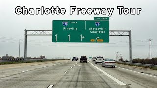 20171113  Charlotte Freeway Tour  Interstate 85 and 485 [upl. by Kcirdek]