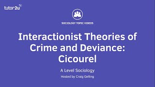 Interactionist Theories of Crime amp Deviance  Cicourel  A Level Sociology [upl. by Llertnom357]