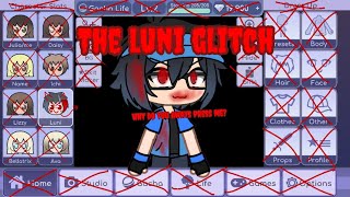 Scary luni gacha life glitch [upl. by Anillehs21]