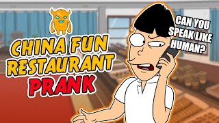 China Fun Asian Restaurant Prank Call  OwnagePranks [upl. by Enelia815]