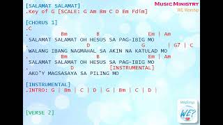 SALAMAT SALAMAT WE Chords and Lyrics AUDIO COVER Small Big Screen View Malayang Pilipino Music [upl. by Gnud]