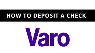 Varo  how to deposit a check [upl. by Norby]