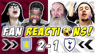 SPURS FANS RAGING 🤬 REACTION TO ASTON VILLA 21 TOTTENHAM  FA CUP FAN REACTIONS [upl. by Layne]