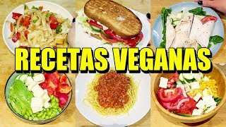 8 RECETAS VEGANAS SÚPER FÁCILES para ESTUDIANTES · DearDiaryBlog [upl. by Jezabel]