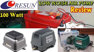 Resun Lp 100 Air Pump Full Review  किस किसको लेना चाहिए  Biofloc Fish Farming🔥🔥🔥 [upl. by Melvin]