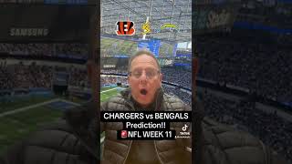 CHARGERS vs BENGALS Prediction🚨NFL WEEK 11 [upl. by Immac]