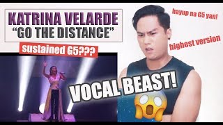 Katrina Velarde  Go The Distance Highest Version  REACTION [upl. by Ynettirb]