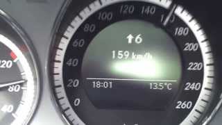 Mercedes C250 cdi acceleration 0200kmh top speed w204 [upl. by Eibot]