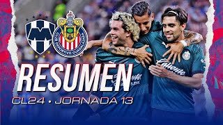 RESUMEN Y GOLES Chivas le pega al líder invicto en Monterrey  Rayados vs Chivas  Clausura 2024 [upl. by Klemm]