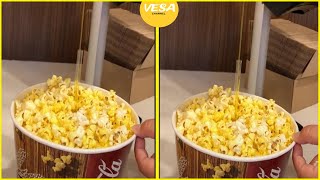 Hack for buttering popcorn evenly [upl. by Yenrab]