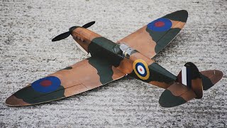 Balsa Basics Spitfire Flight Overview [upl. by Gaynor54]