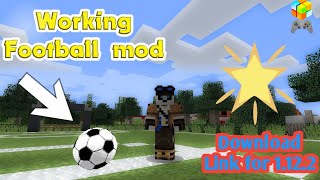 Football mod for Minecraft 1122  Mrcrayfishs soccer mod check desc download link and server use [upl. by Seroka]