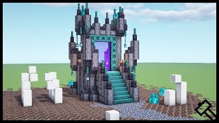 Minecraft awesome nether portal design for 1161 HOW TO BUILD [upl. by Anaes678]