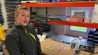 Rope Splicing Video How to make a locking splice in dyneema rope [upl. by Minna]