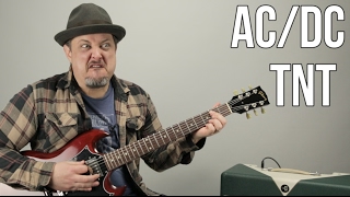 ACDC  TNT  How to Play TNT by ACDC Angus Young  Easy Power Chords [upl. by Evangeline]