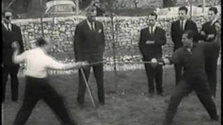 1958 Epee Duel Lifar vs Cuevas [upl. by Assener]