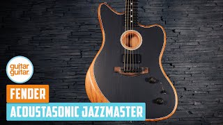 We try the NEW Fender Acoustasonic Jazzmaster  Is this the most versatile hybrid yet 🤔 [upl. by Elyrehc]