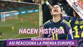 ASI REACCIONA PRENSA EUROPEA a VICTORIA de COLOMBIA vs JAMAICA MUNDIAL FEMENINO [upl. by Florencia580]