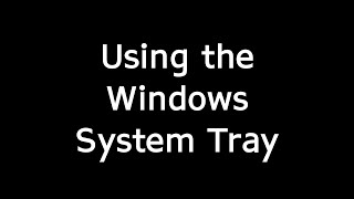 Using the System Tray in Windows 10 with the Keyboard [upl. by Lemor]