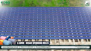 35MW Solar Power Plant Installation at Nisar Spinning Mills [upl. by Loftus]