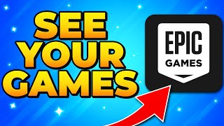 How to See Your Library on Epic Games Website  Check Games on Browser [upl. by Nottap]