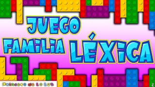 JUEGO De FAMILIA De PALABRAS LÉXICA 👁️‍🗨️ Vídeo Educativo Para Niños [upl. by Ramgad]