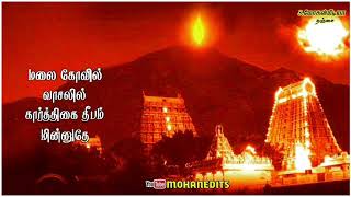 Malai Kovil Vaasalil💞💞💞Song Tamil Karthigai Deepam Whatsapp Status Video [upl. by Dempster]