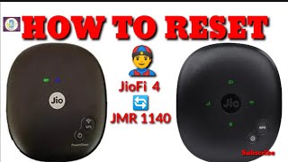 How to Hard Reset JioFi 4 JMR1140 Unitedtech Hardresetprocess [upl. by Fiorenze734]