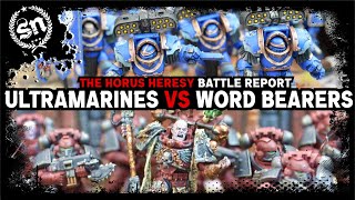 Ultramarines vs Word Bearers  The Horus Heresy Battle Report [upl. by Meuser996]