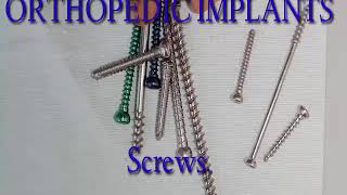 Orthopedic implants All about screws [upl. by Tiras]