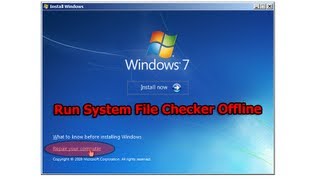 Run System File Checker sfc scannow Offline in Windows [upl. by Cire]