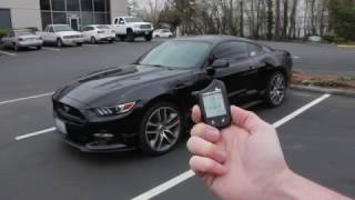 Compustar 2Way Remote Start Confirmation Demo on 2015 Ford Mustang GT [upl. by Llebanna414]