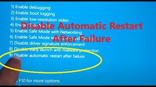 Disable Automatic Restart After Failure Windows 11 10 [upl. by Anead]